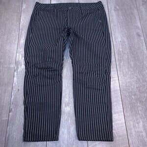 G-Star Jeans Womens 34x27 3D Boyfriend COJ Mid Rise Black Striped Pants
